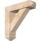 Ekena Millwork Traditional Arts and Crafts Smooth Bracket w/ Offset Brace, Douglas Fir, 5 1/2"W x 20"D x 20"H BKT0604X20X20TRA03SDF - alternate 1